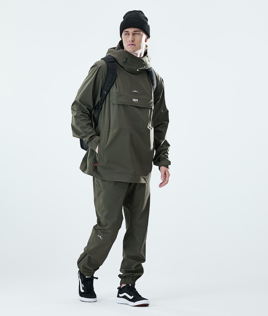 Dope Drizzard Regenjacke Herren Olivgrün Grün | KV7315690