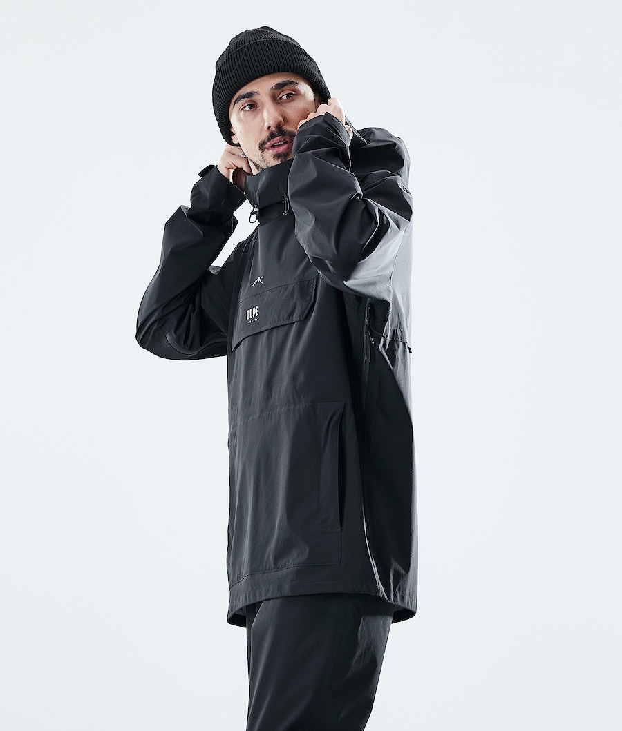 Dope Drizzard Regenjacke Herren Schwarz | VJ6173028