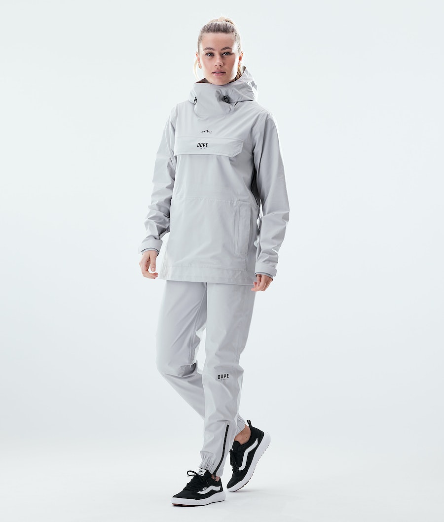 Dope Drizzard W Regenhose Damen Hellgrau | MC3204691