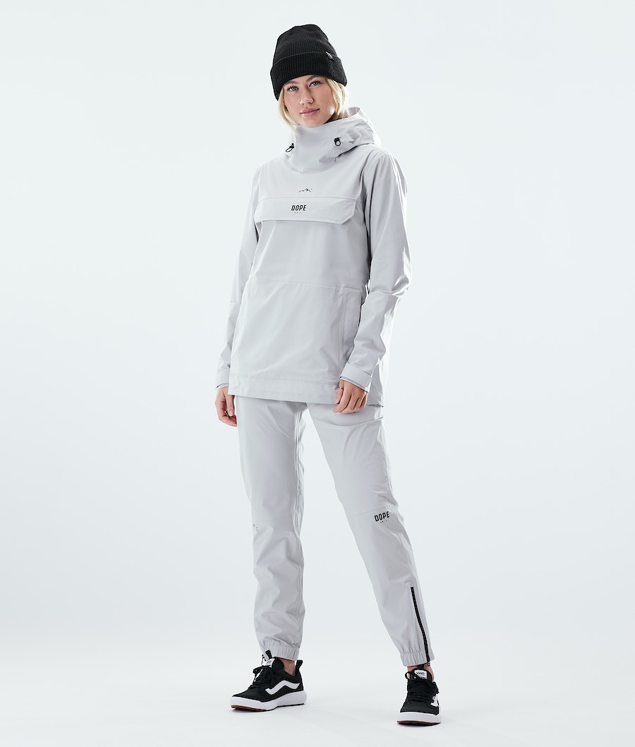 Dope Drizzard W Regenjacke Damen Hellgrau | KB9516847