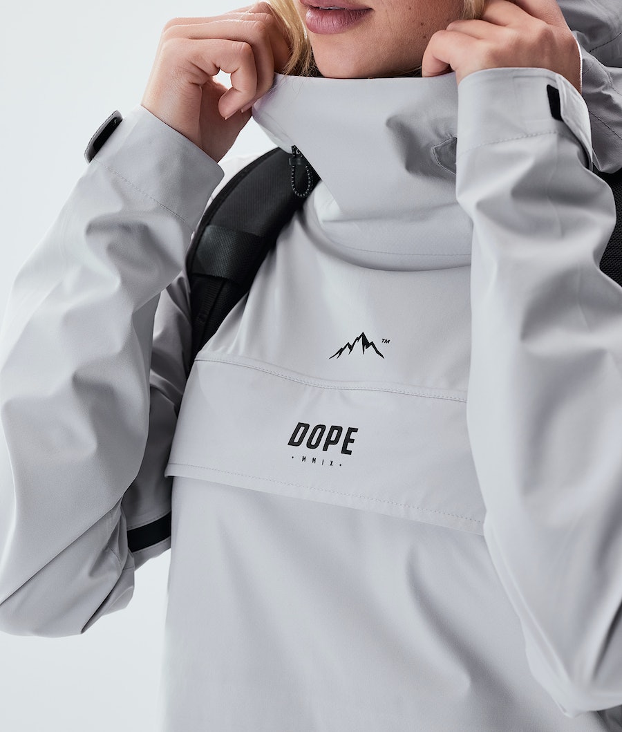 Dope Drizzard W Regenjacke Damen Hellgrau | KB9516847