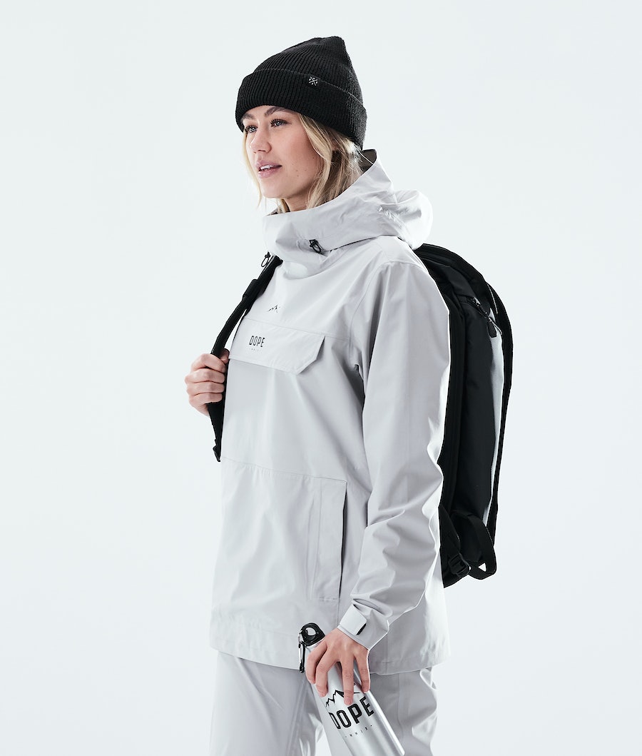 Dope Drizzard W Regenjacke Damen Hellgrau | KB9516847