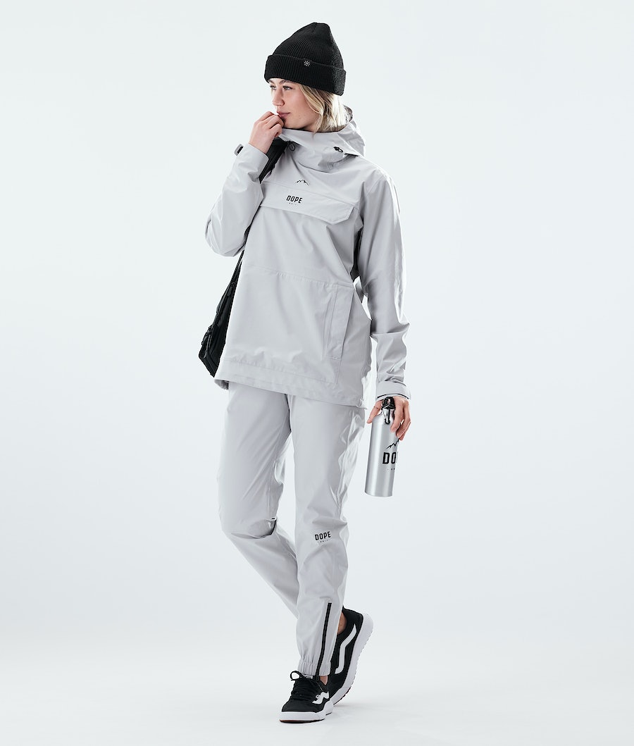 Dope Drizzard W Regenjacke Damen Hellgrau | KB9516847