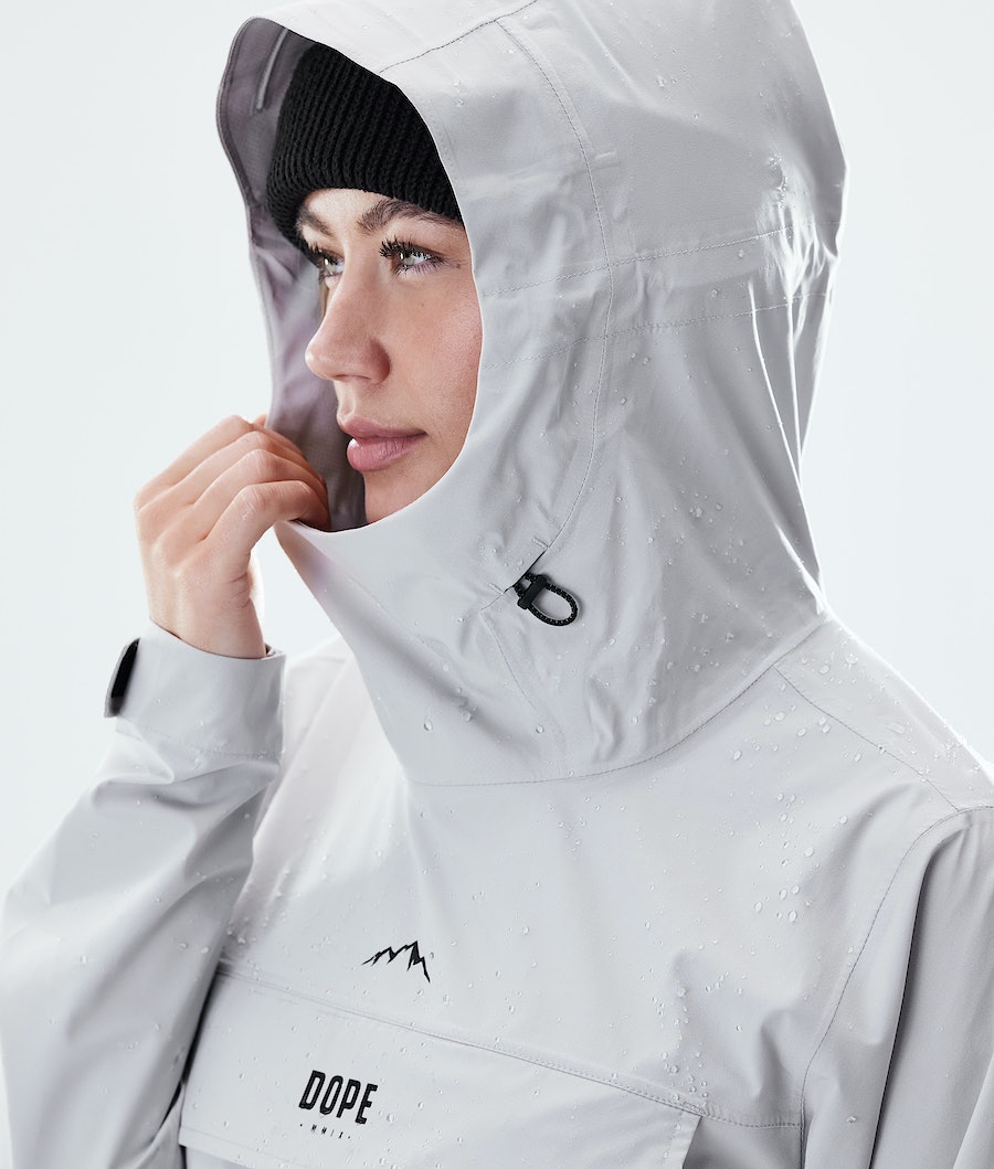 Dope Drizzard W Regenjacke Damen Hellgrau | KB9516847