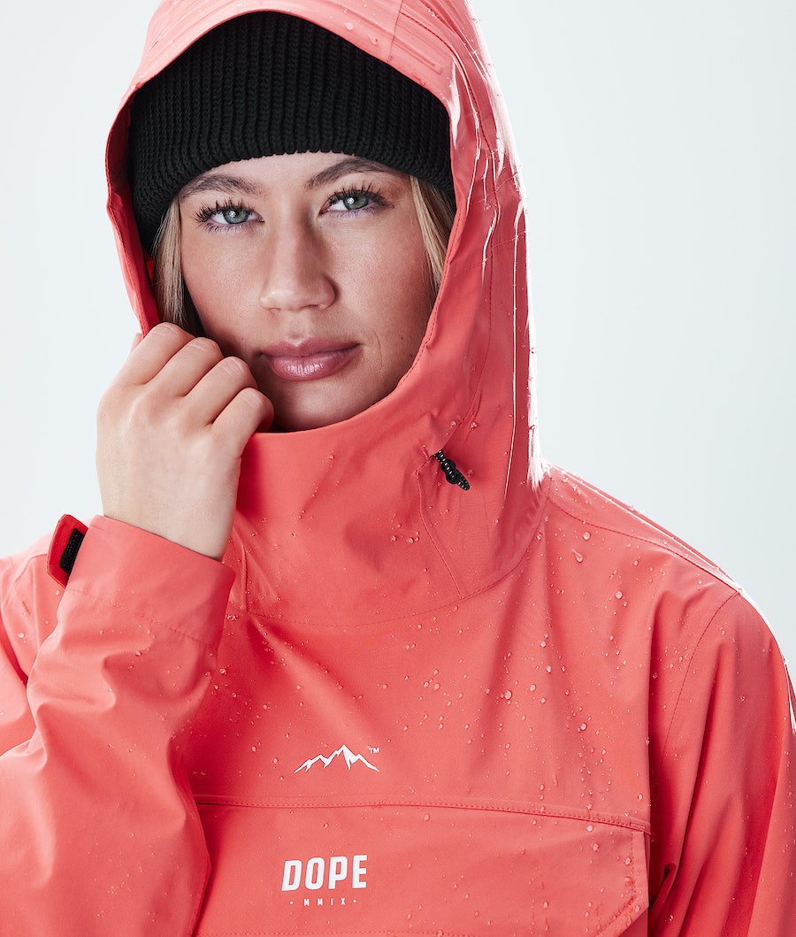 Dope Drizzard W Regenjacke Damen Koralle | RZ0543291