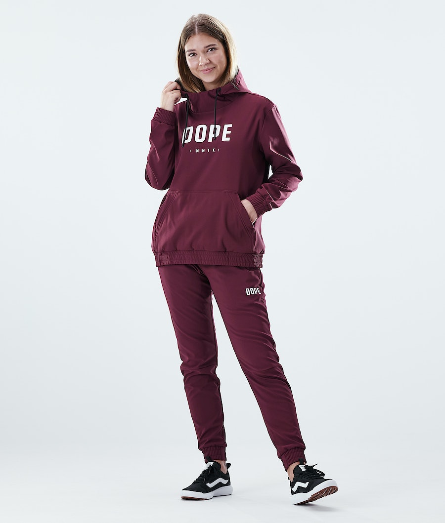 Dope Flight W PO Hoodie Damen Bordeaux | RO4657209