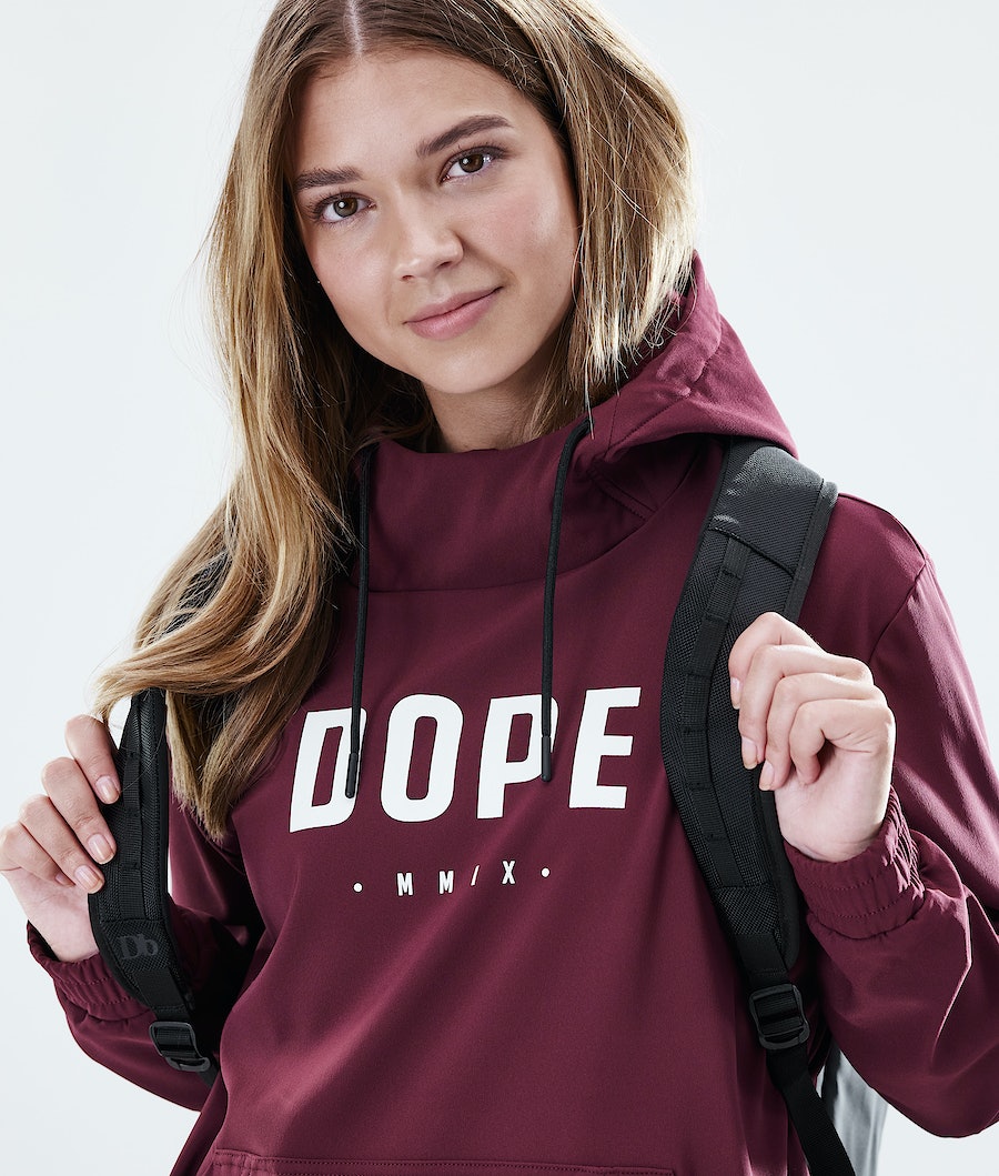 Dope Flight W PO Hoodie Damen Bordeaux | RO4657209