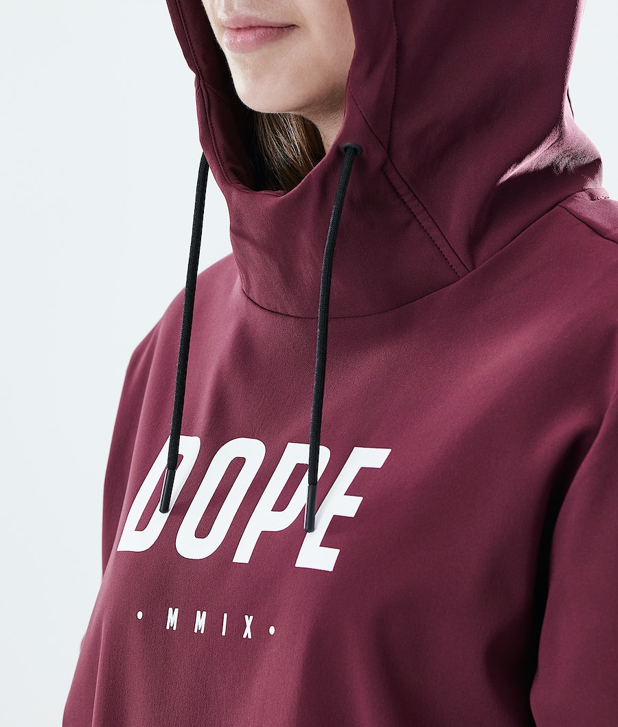 Dope Flight W PO Hoodie Damen Bordeaux | RO4657209