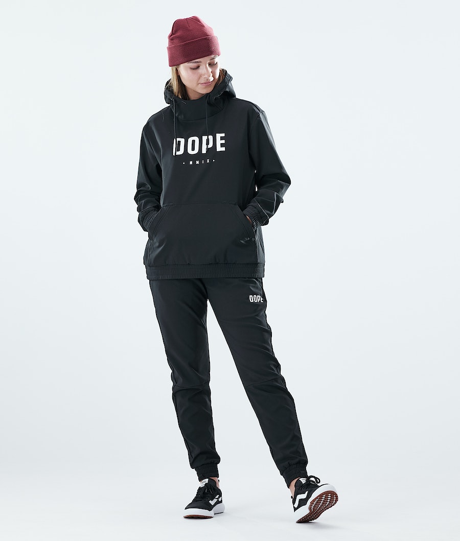 Dope Flight W PO Hoodie Damen Schwarz | VF2149783