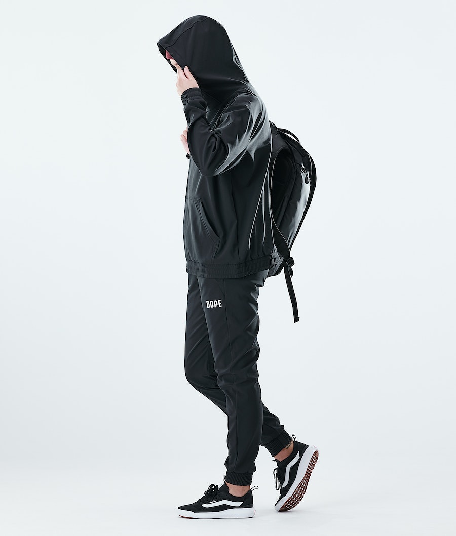 Dope Flight W PO Hoodie Damen Schwarz | VF2149783