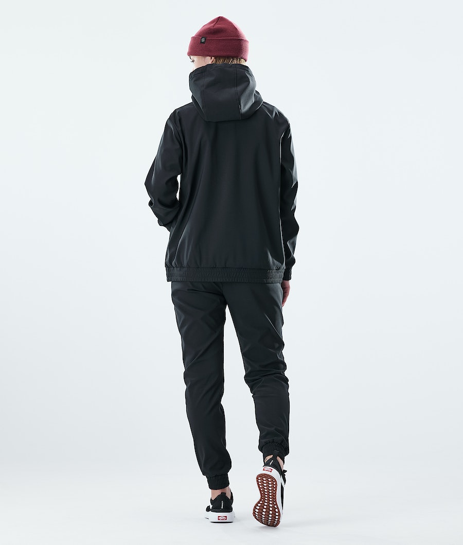 Dope Flight W PO Hoodie Damen Schwarz | VF2149783
