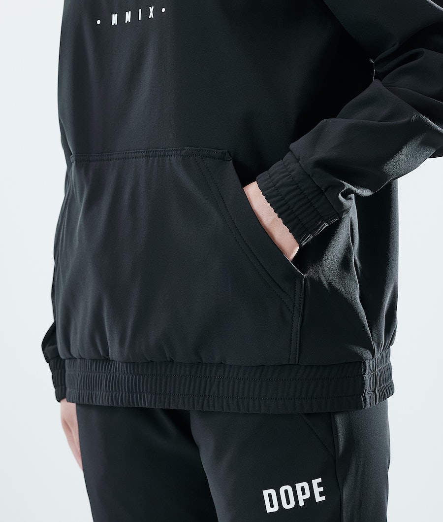 Dope Flight W PO Hoodie Damen Schwarz | VF2149783