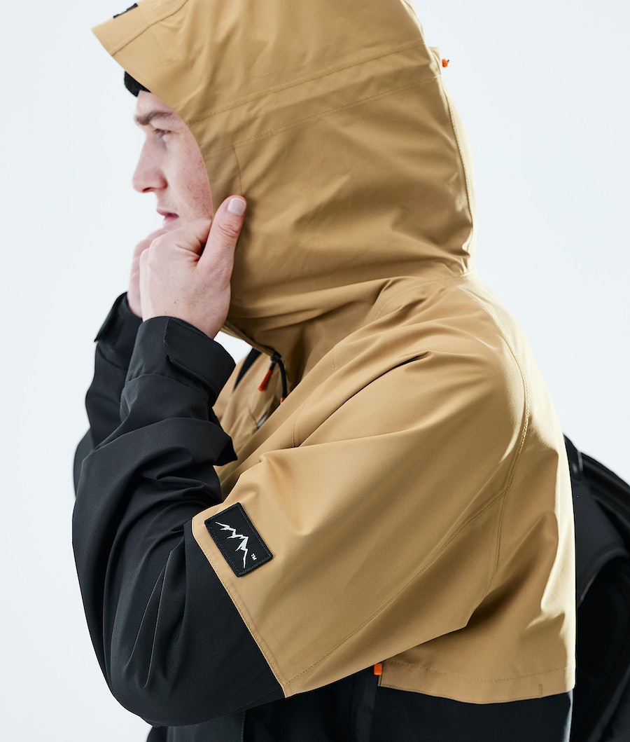 Dope Hiker Skijacke Herren Gold Schwarz | RZ7150682
