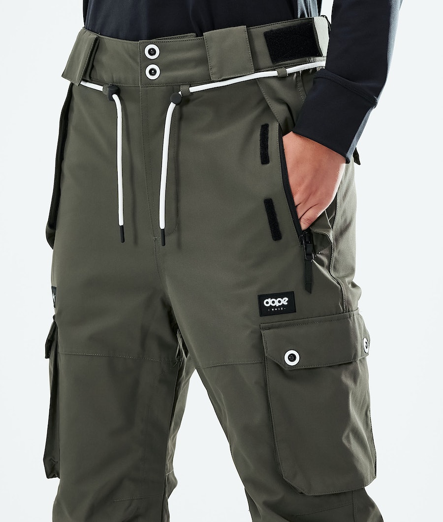 Dope Iconic W 2021 Snowboardhosen Damen Olivgrün Grün | TR9674013