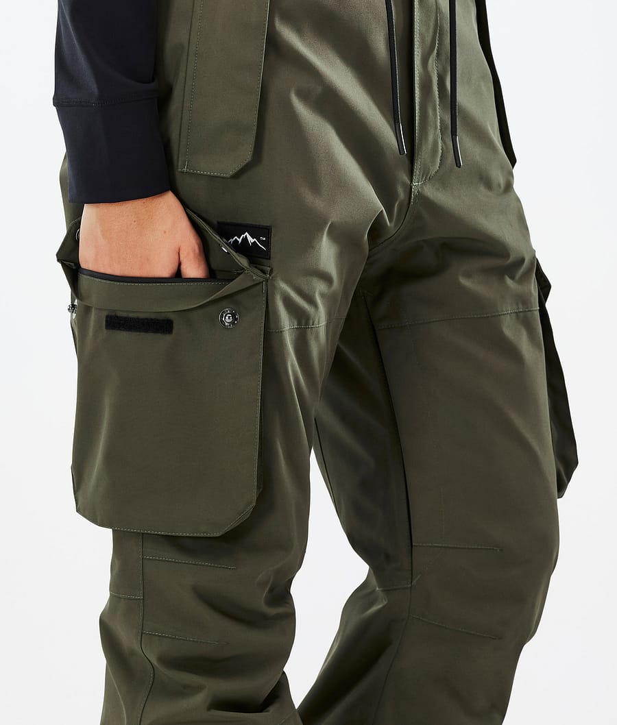 Dope Iconic W Snowboardhosen Damen Olivgrün Grün | GJ4761832