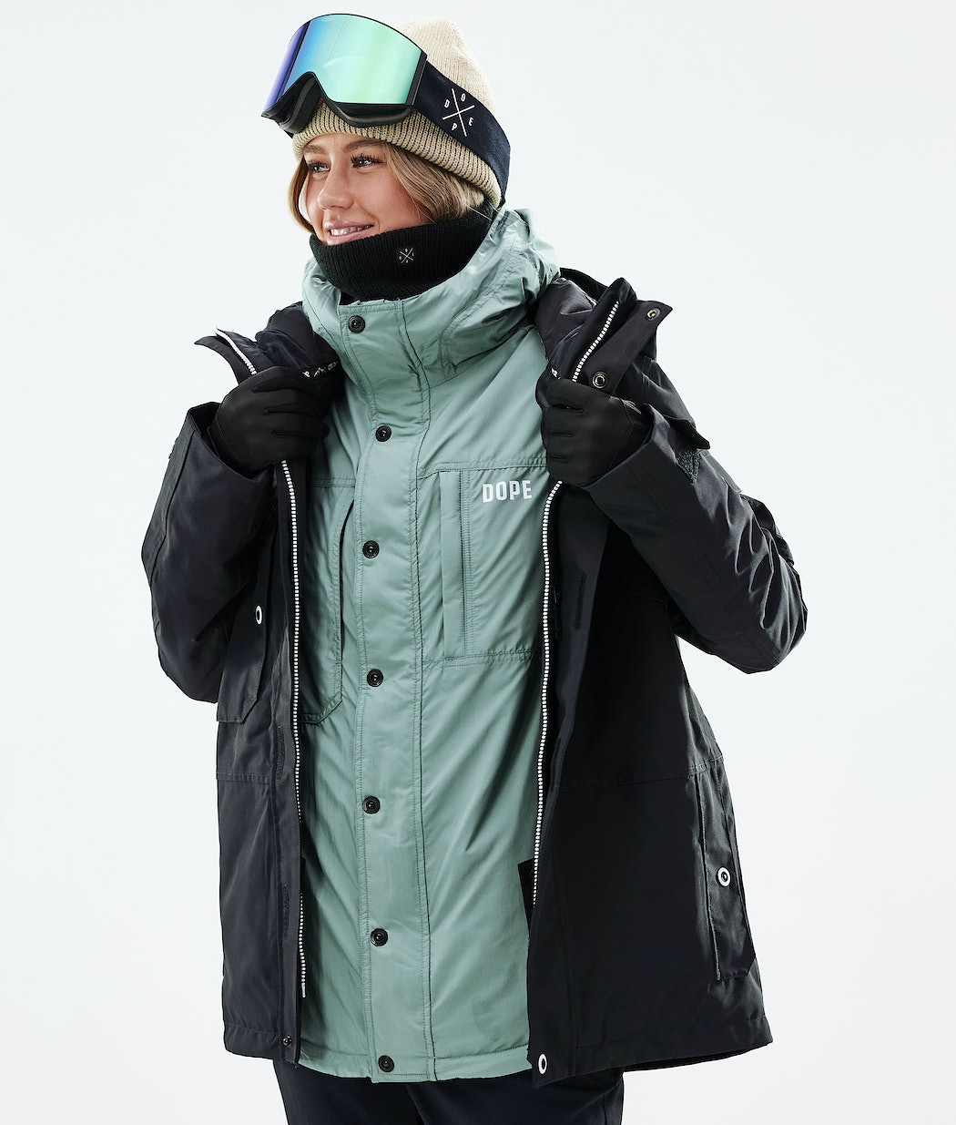 Dope Insulated W Snowboardjacke Damen Grün | GC5341208