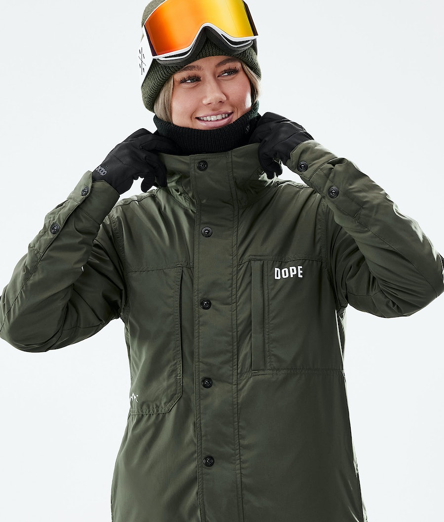 Dope Insulated W Snowboardjacke Damen Olivgrün Grün | IN3051647
