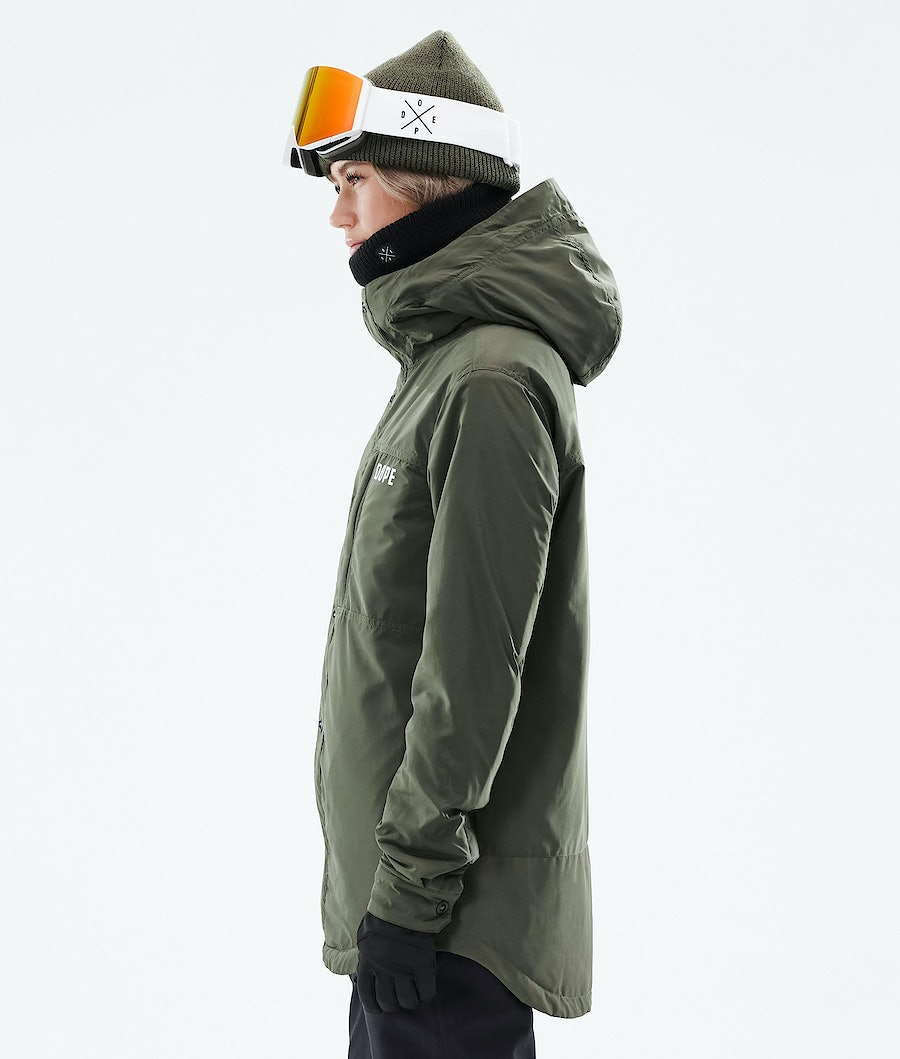 Dope Insulated W Snowboardjacke Damen Olivgrün Grün | IN3051647