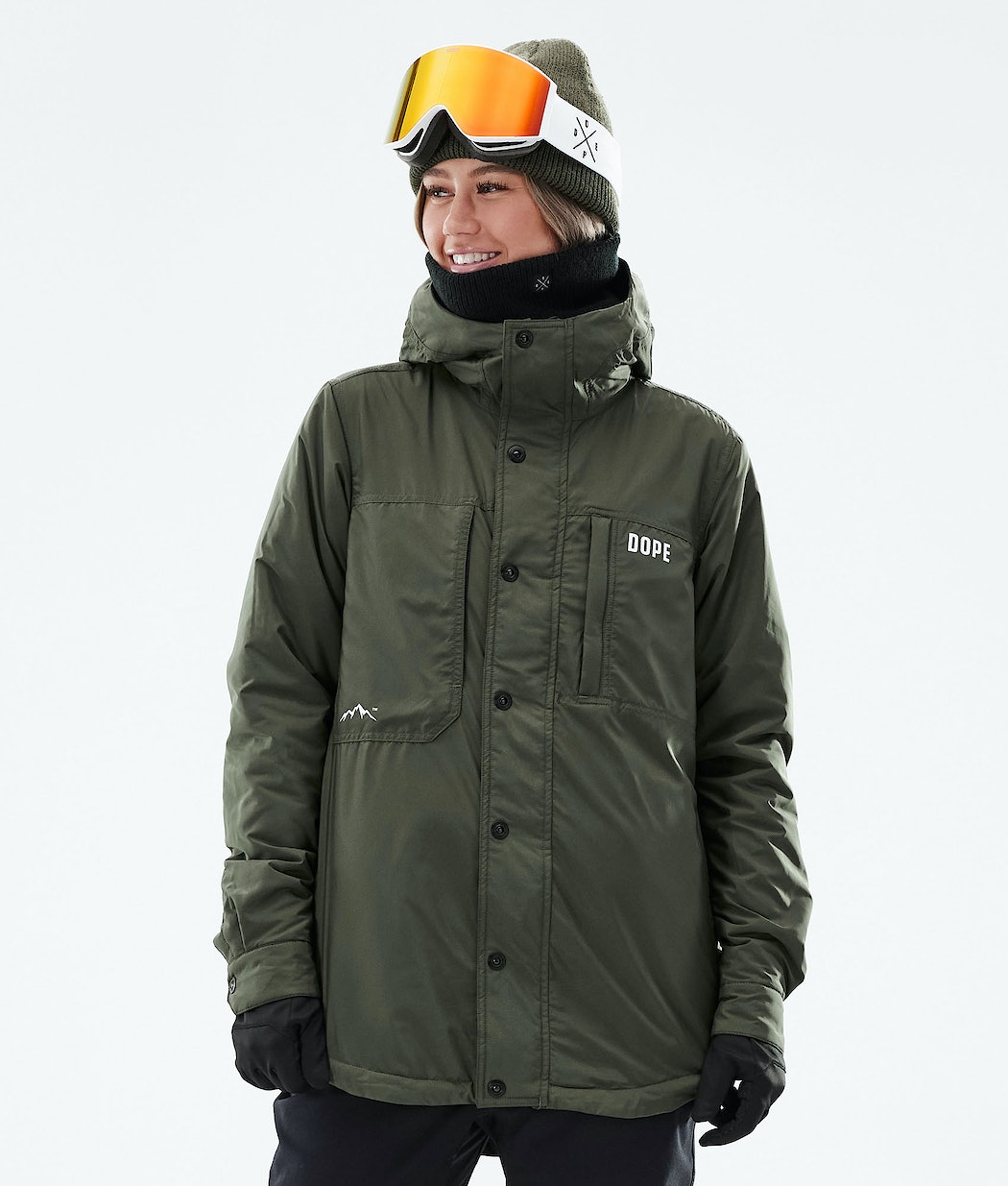 Dope Insulated W Snowboardjacke Damen Olivgrün Grün | IN3051647