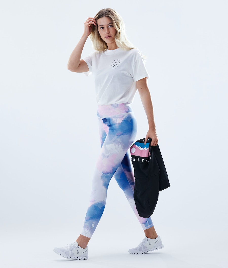 Dope Lofty Leggings Damen Blau Rosa | NY4659312