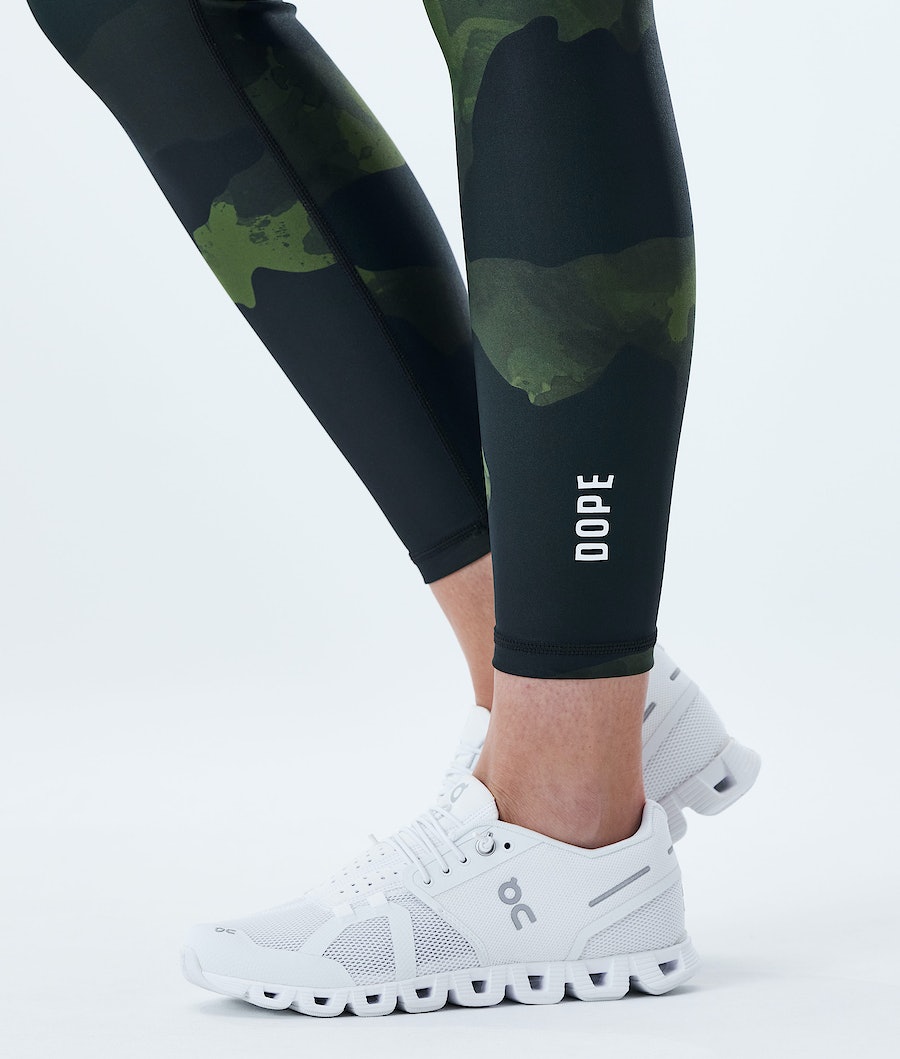Dope Lofty Leggings Damen Grün Camouflage | XE4035698