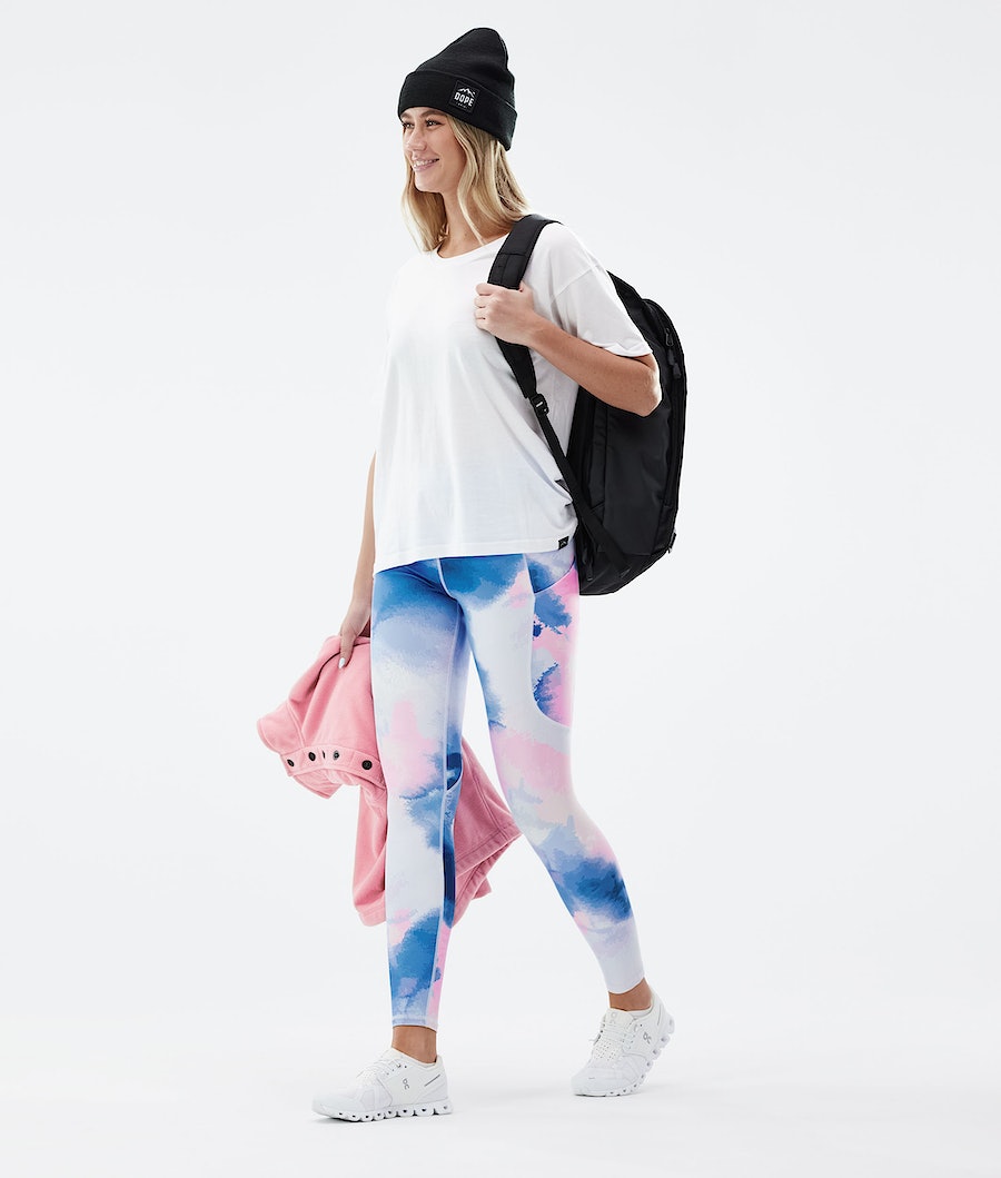 Dope Lofty Tech Leggings Damen Blau Rosa | ZI8362094
