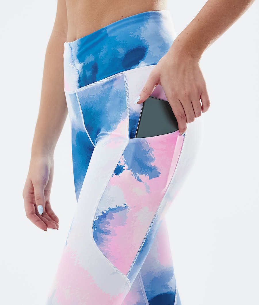 Dope Lofty Tech Leggings Damen Blau Rosa | ZI8362094