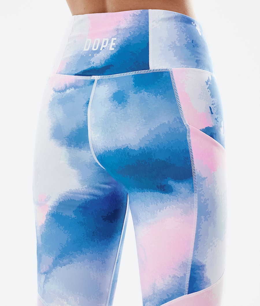 Dope Lofty Tech Leggings Damen Blau Rosa | ZI8362094