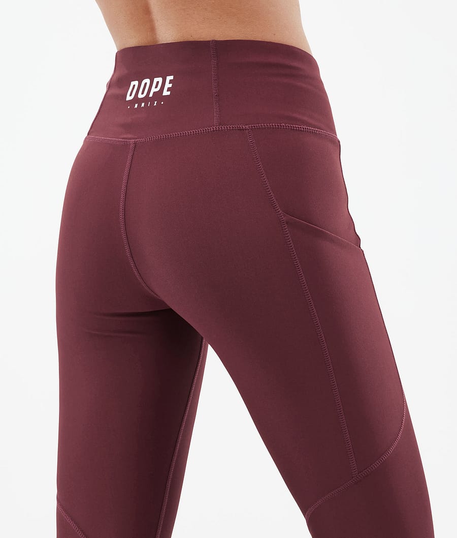 Dope Lofty Tech Leggings Damen Bordeaux | DN2684501
