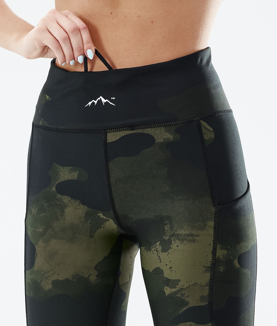 Dope Lofty Tech Leggings Damen Grün Camouflage | XO3274168