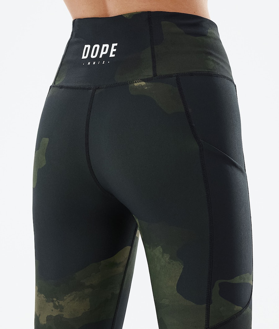 Dope Lofty Tech Leggings Damen Grün Camouflage | XO3274168