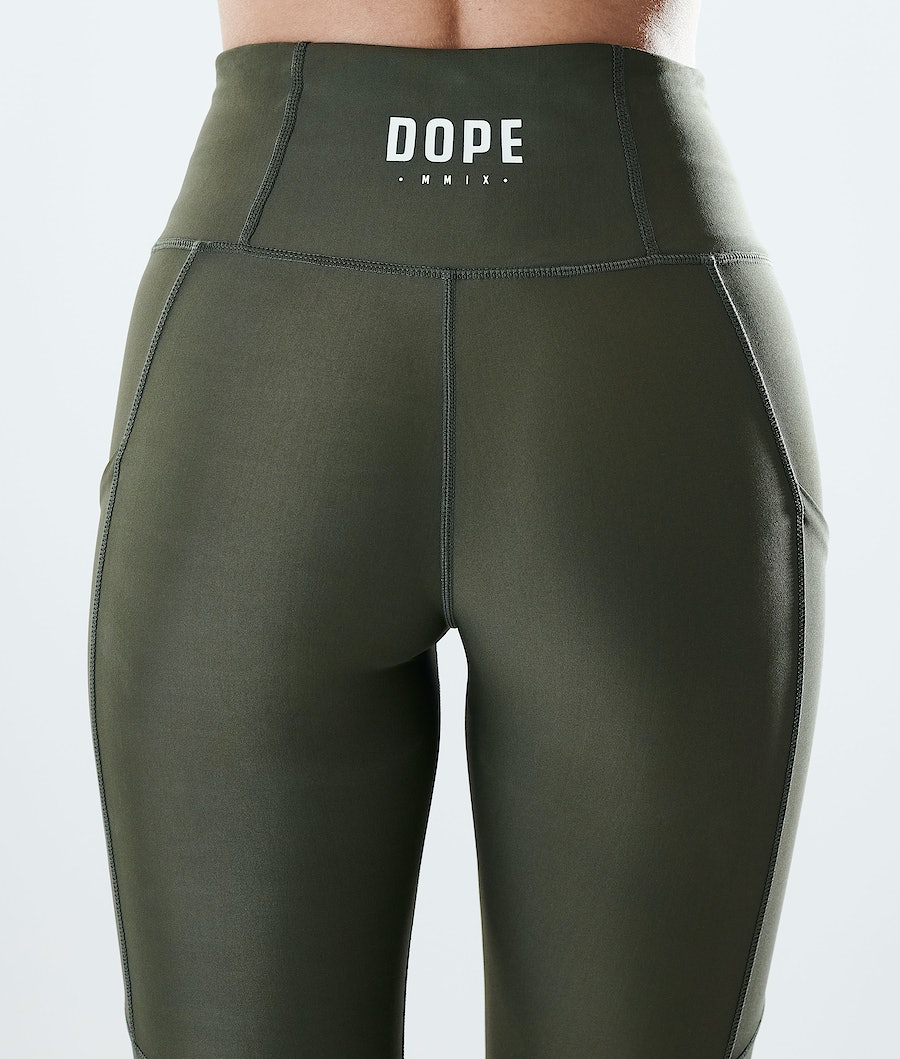 Dope Lofty Tech Leggings Damen Olivgrün Grün | HG2187054