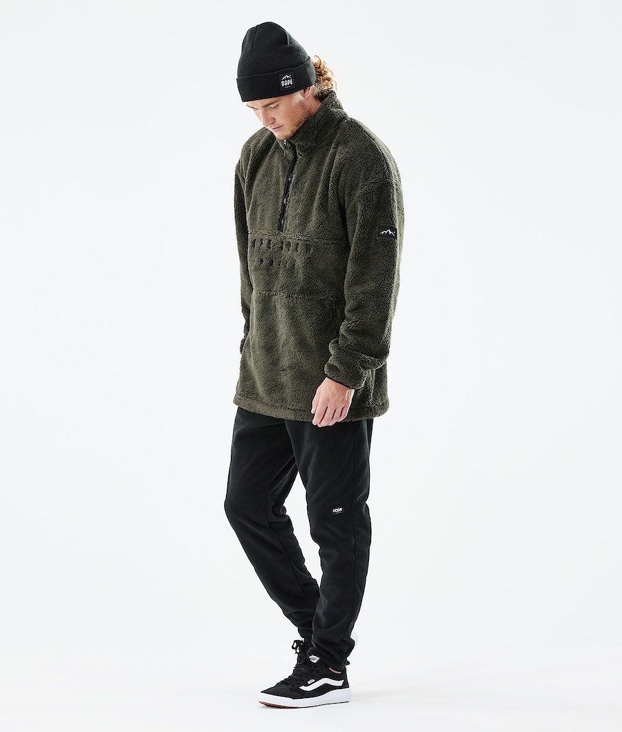 Dope Pile Fleecepullover Herren Olivgrün Grün | RV0281345