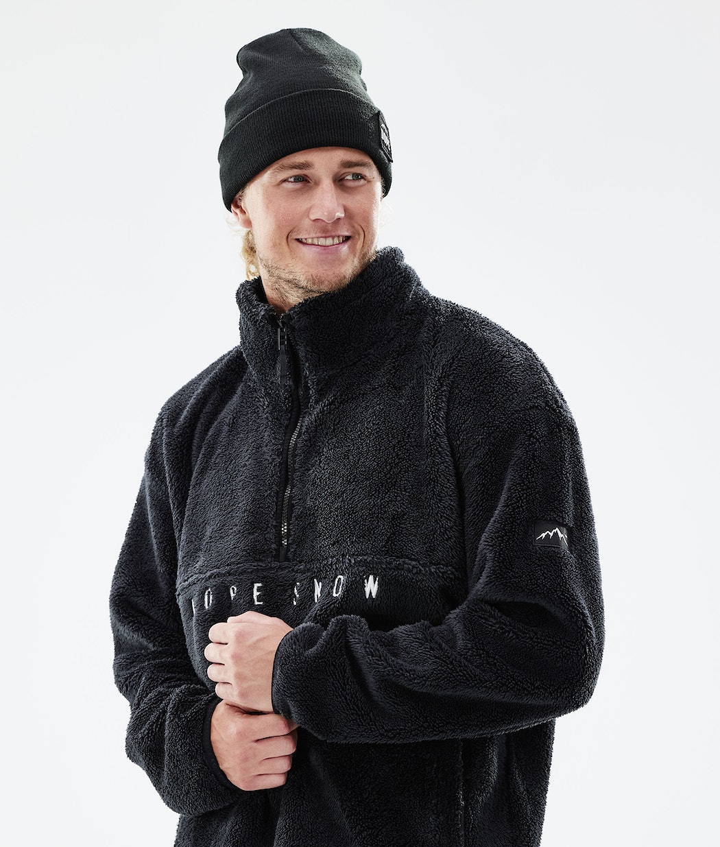 Dope Pile Fleecepullover Herren Schwarz | XS4283197