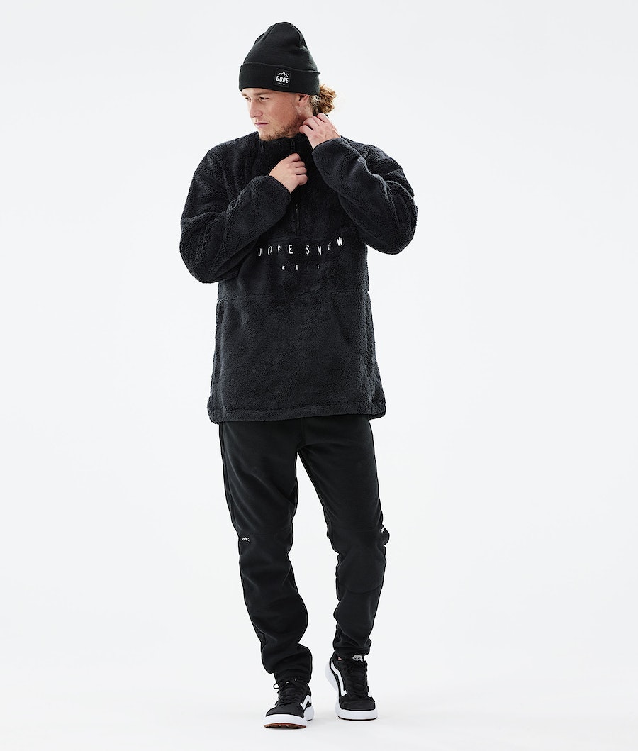 Dope Pile Fleecepullover Herren Schwarz | XS4283197