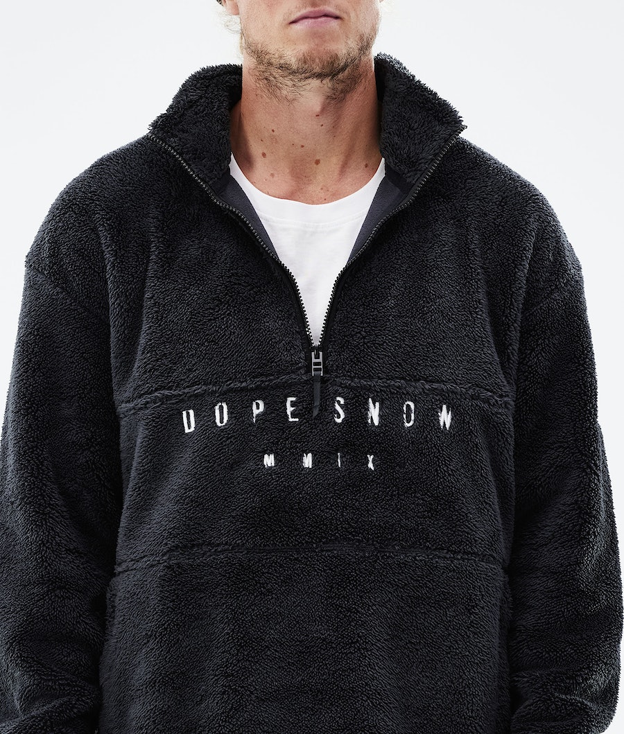 Dope Pile Fleecepullover Herren Schwarz | XS4283197