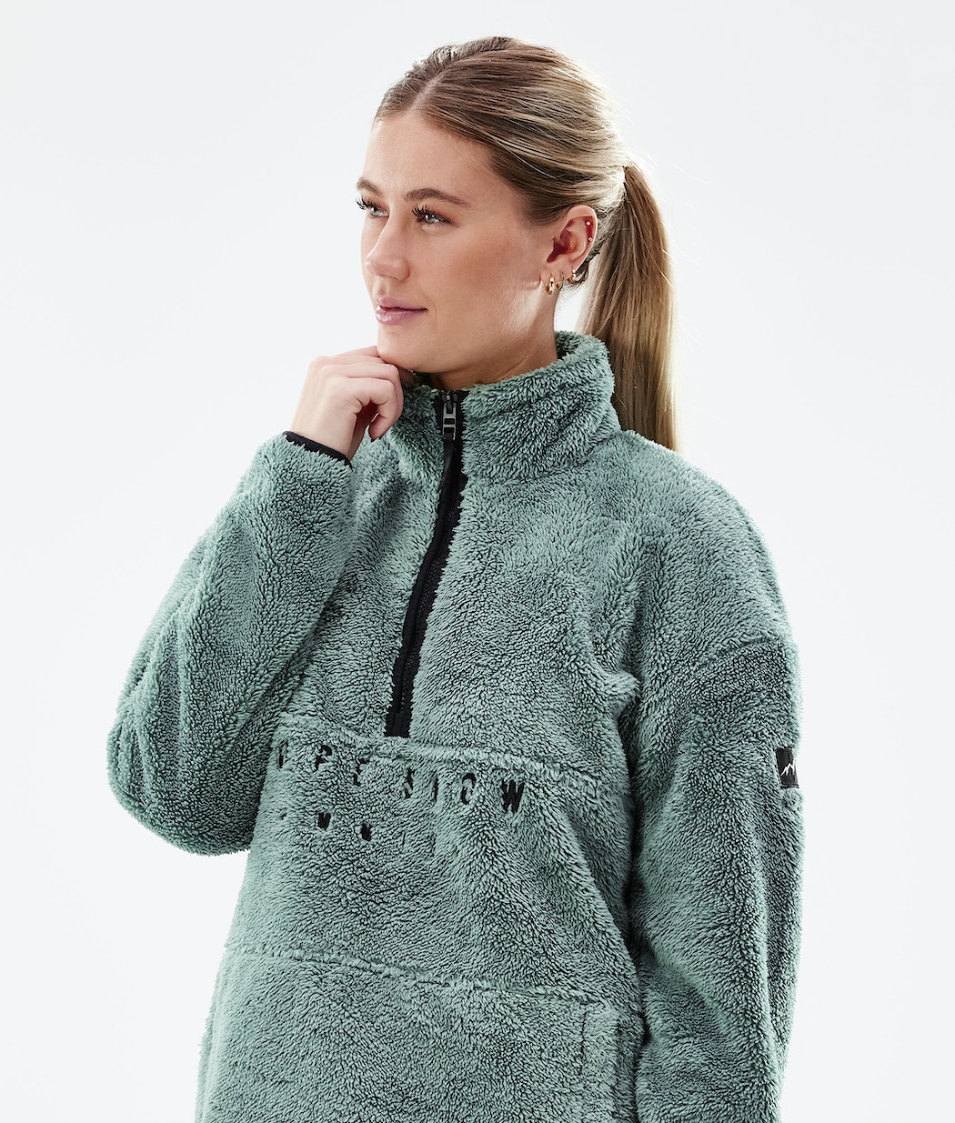 Dope Pile W Fleecepullover Damen Grün | QH4675281