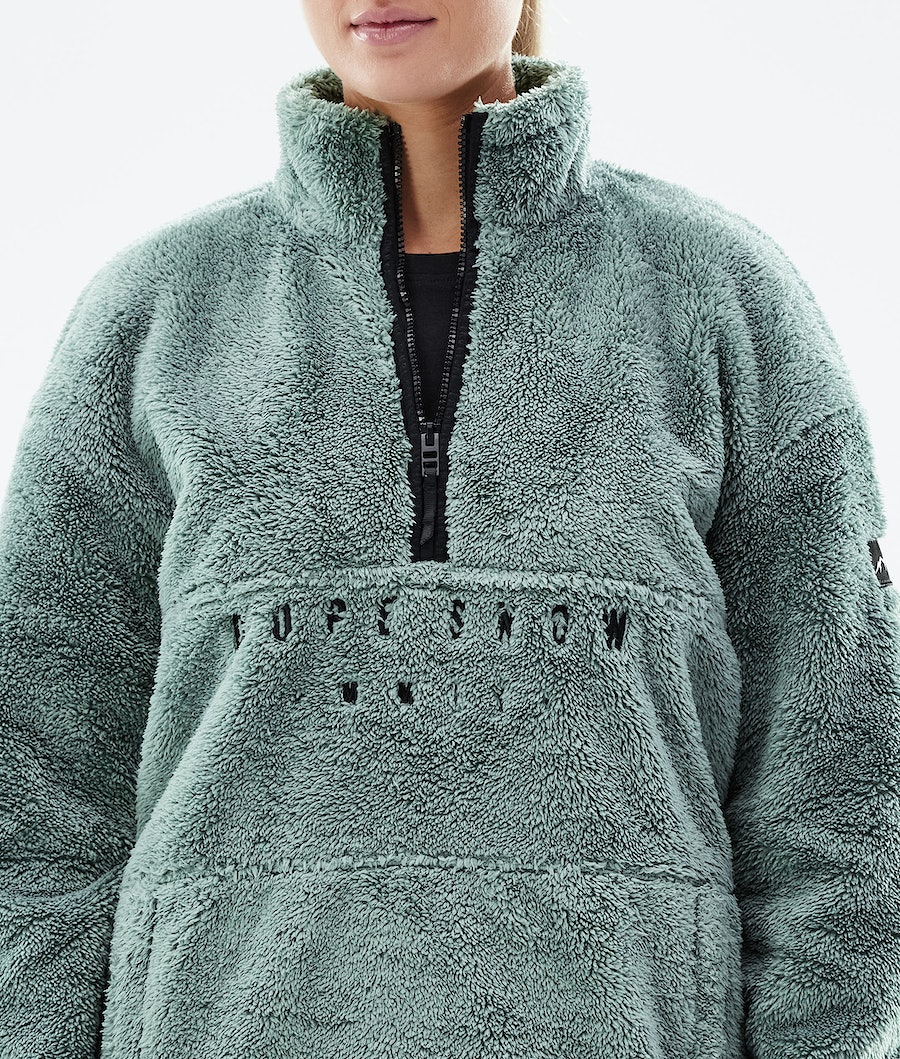 Dope Pile W Fleecepullover Damen Grün | QH4675281