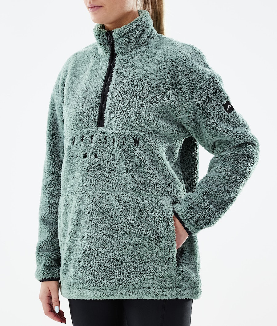 Dope Pile W Fleecepullover Damen Grün | QH4675281