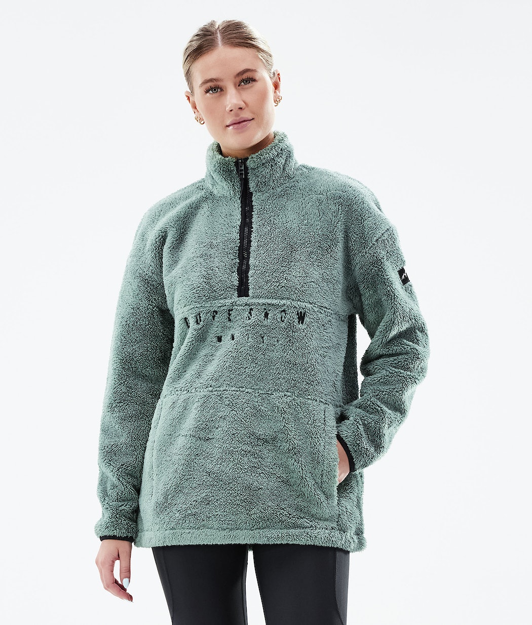 Dope Pile W Fleecepullover Damen Grün | QH4675281