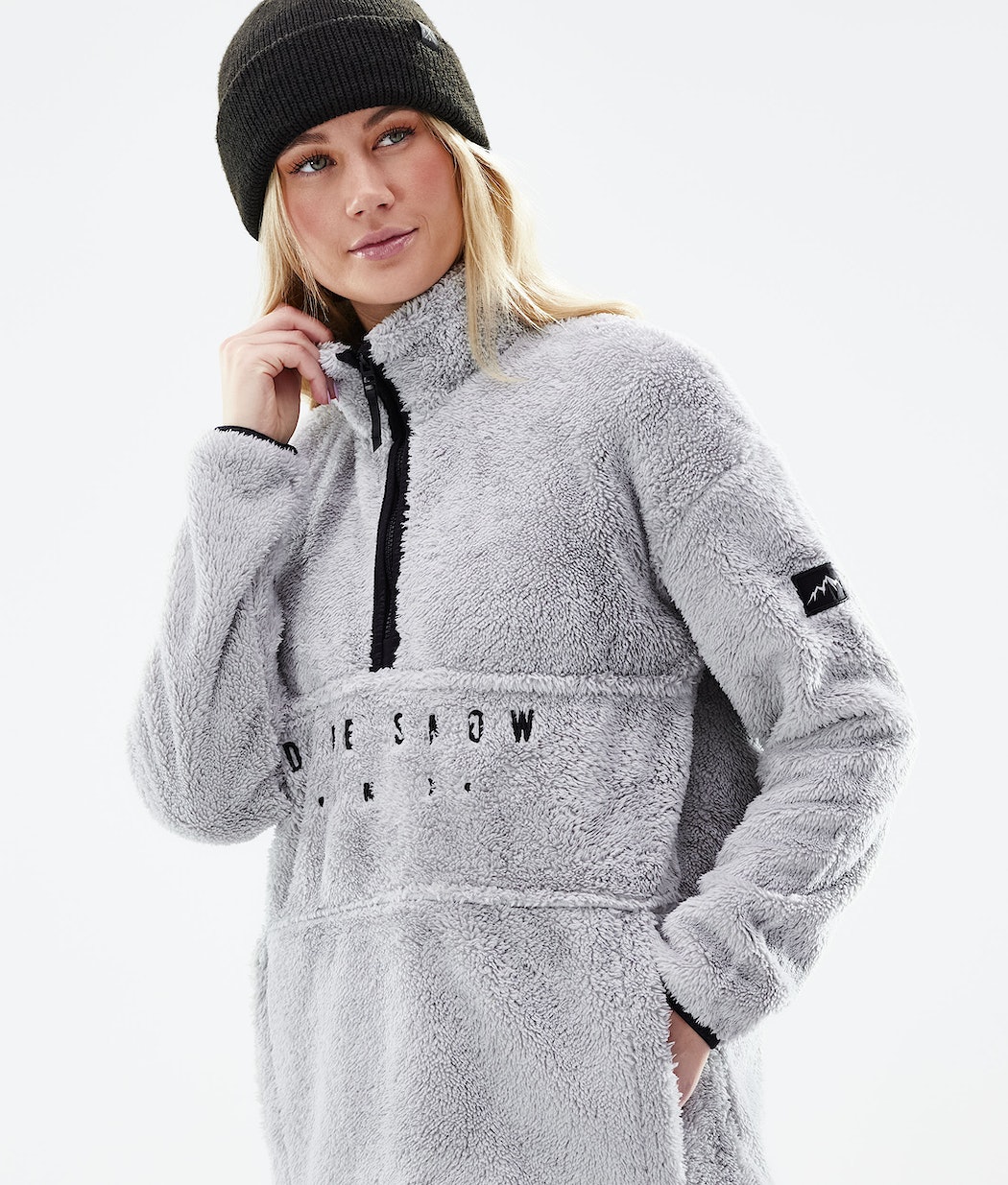 Dope Pile W Fleecepullover Damen Hellgrau | XK7642105