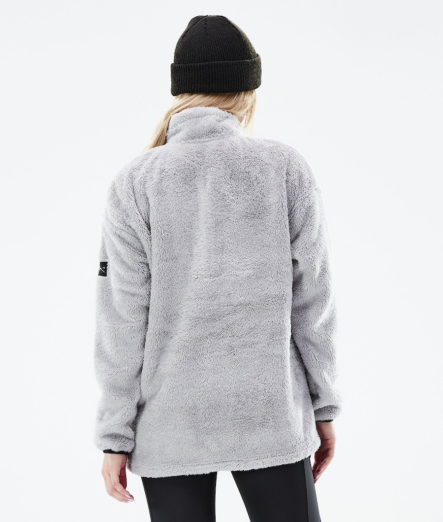 Dope Pile W Fleecepullover Damen Hellgrau | XK7642105