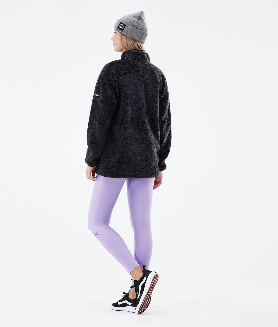 Dope Pile W Fleecepullover Damen Schwarz | RO2749618