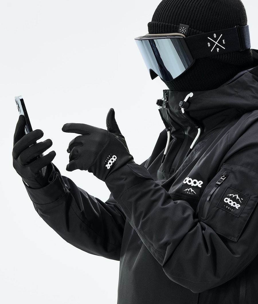 Dope Power Skihandschuhe Herren Schwarz Weiß | TK9453067