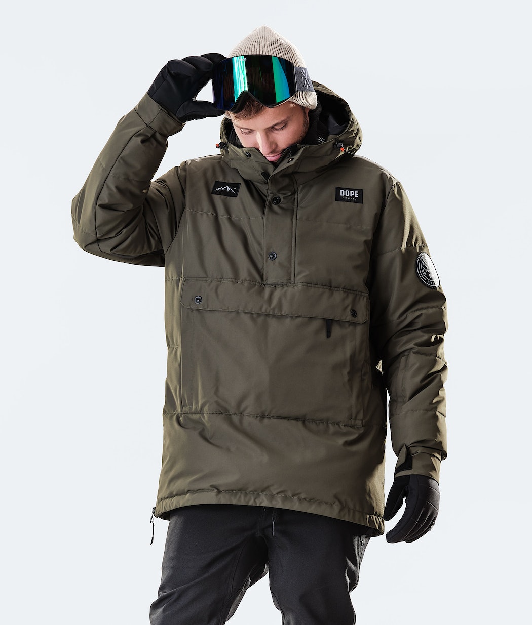 Dope Puffer 2020 Snowboardjacke Herren Olivgrün Grün | CE2674519