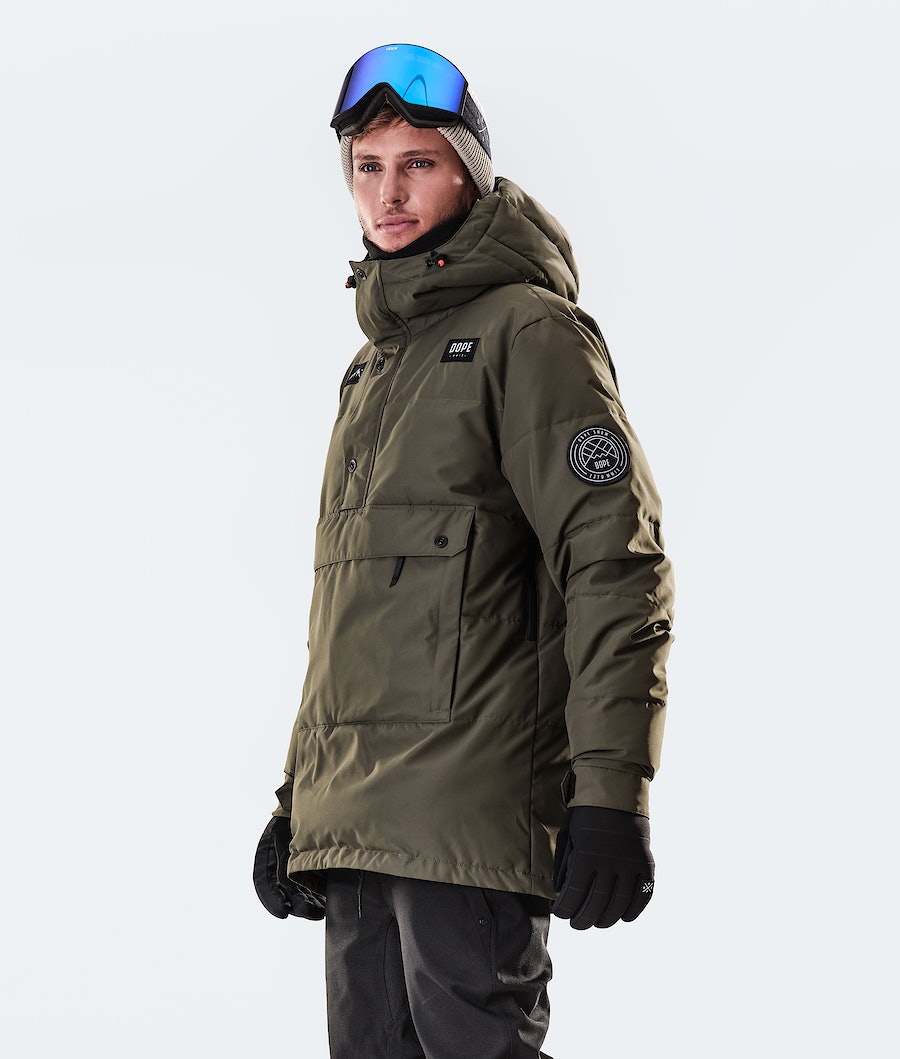 Dope Puffer 2020 Snowboardjacke Herren Olivgrün Grün | CE2674519