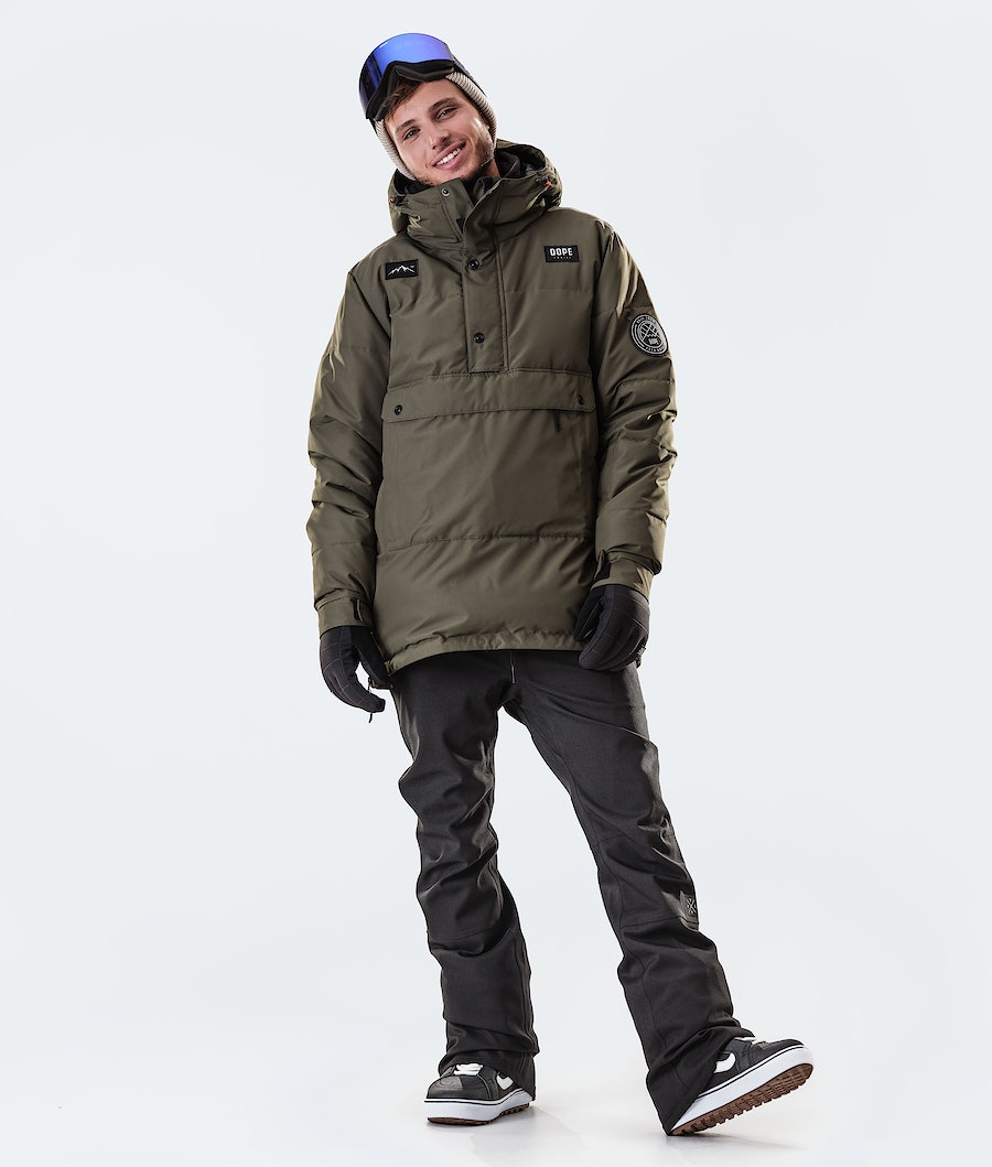 Dope Puffer 2020 Snowboardjacke Herren Olivgrün Grün | CE2674519