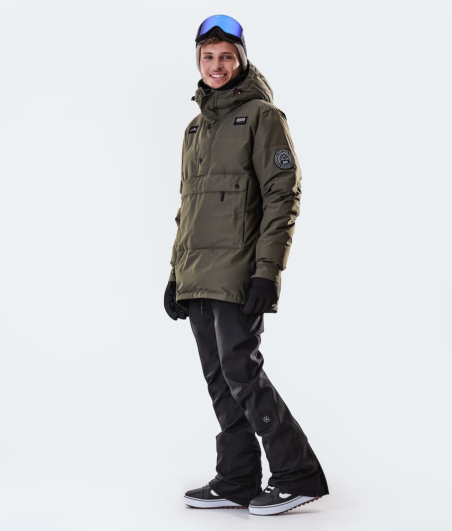 Dope Puffer 2020 Snowboardjacke Herren Olivgrün Grün | CE2674519