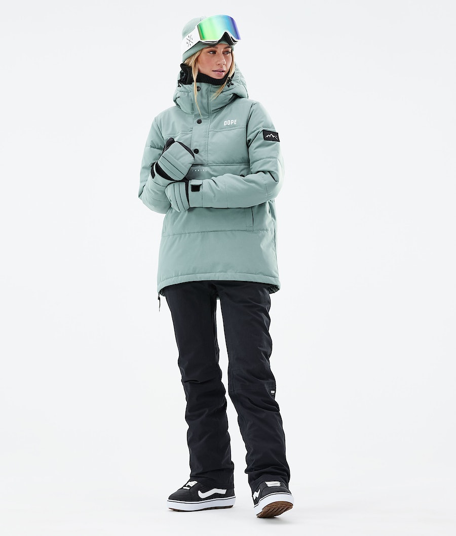 Dope Puffer W 2021 Snowboardjacke Damen Grün | LH3097162