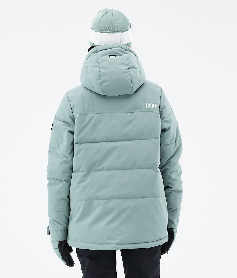 Dope Puffer W 2021 Snowboardjacke Damen Grün | LH3097162